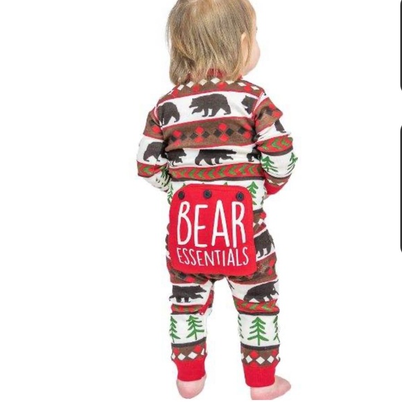 π» NWT Lazy One Bear Essentials Flapjack Union Suit - Picture 1 of 13